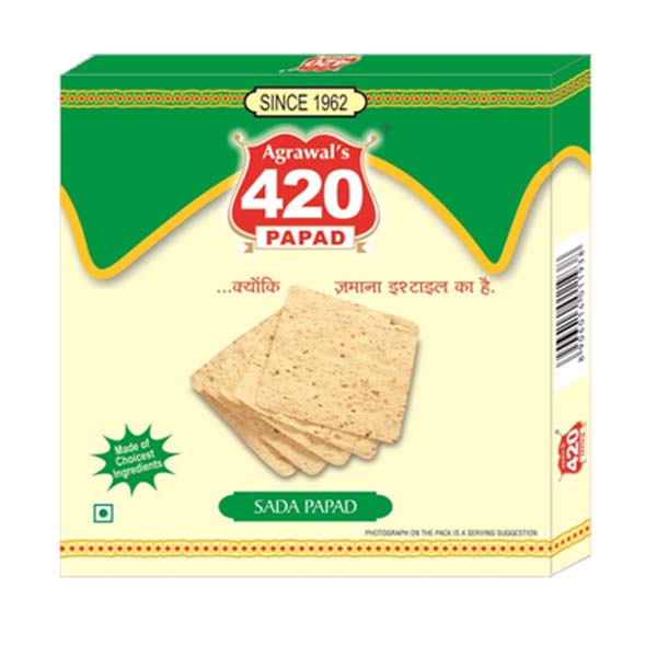 Square Moong Sada Papad