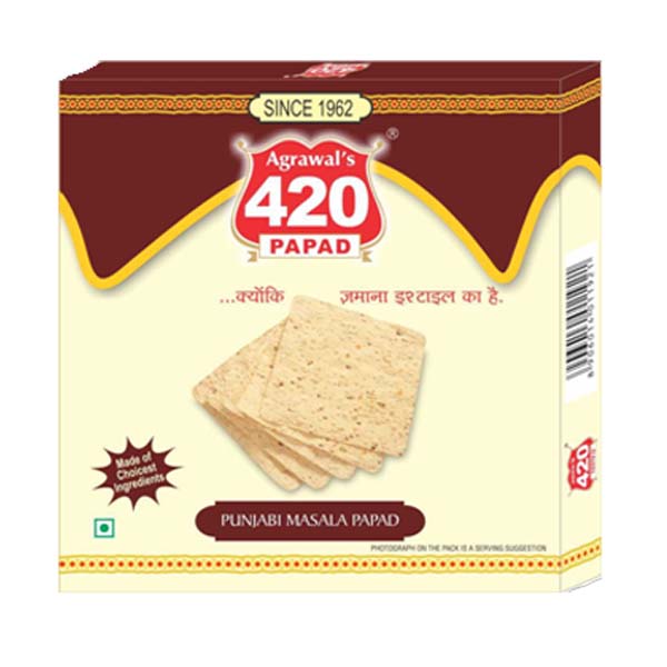 Square Punjabi Masala Papad